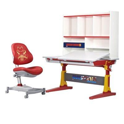 幸福果 迪士尼钢铁侠联名款儿童学习桌120*73cm 含书架&儿童坐椅套装 新品 商品图1