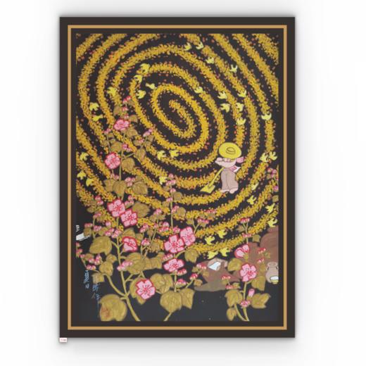 【强国联创】诗画鄠邑系列 原创设计限量款仿真丝巾/丝带 商品图8