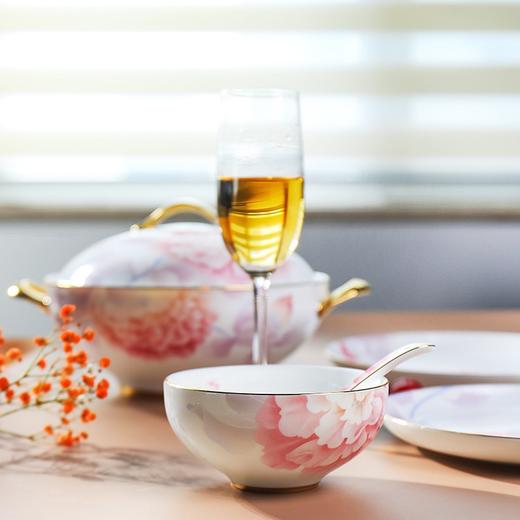 华光陶瓷 骨瓷餐具套装 碗碟套装 家用 中式釉中彩 陌上花开 商品图2