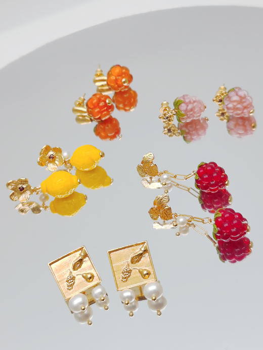 北京仓｜10 DECOART-Lucy Raspberries-树莓 耳环［波兰设计师] 商品图8