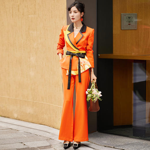 1202064 烟岚云秀 高端TR厚斜纹裤子 雾境 商品图1