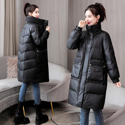 WZNH-WC218059 时尚棉衣棉服女2021年新款中长款羽绒棉袄爆款ins港风冬季外套潮 商品图2