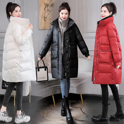 WZNH-WC218059 时尚棉衣棉服女2021年新款中长款羽绒棉袄爆款ins港风冬季外套潮 商品图1