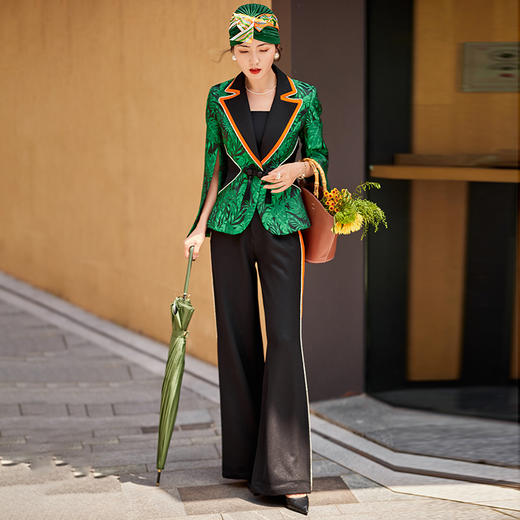 1202076 绿野仙踪 高端TR厚斜纹裤子 雾境 商品图3