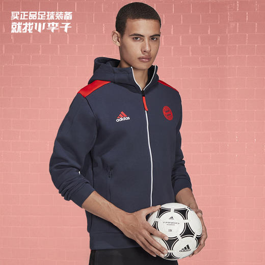ADIDAS/阿迪达斯 FCB ZNE 拜仁慕尼黑足球连帽夹克GT7084 商品图0