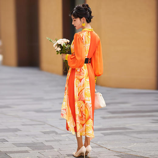 1202062 烟岚云秀 高端TR厚斜纹连衣裙 雾境 商品图4