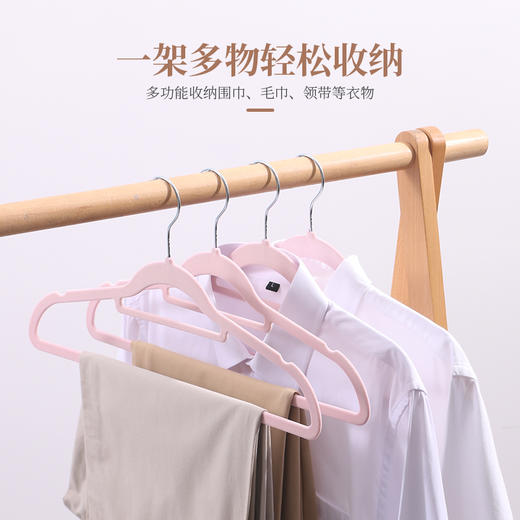 【已下架】积分换购 | 植绒衣架防滑肩无痕家用50支[福利品] 商品图4