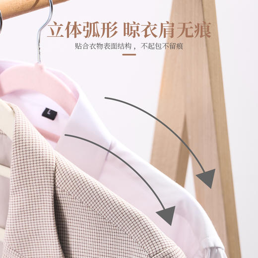 【已下架】积分换购 | 植绒衣架防滑肩无痕家用50支[福利品] 商品图2