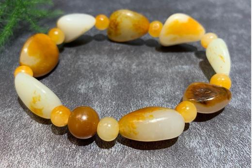 【御珠宫坊·传承系列】和田玉子料原石手串 商品图5