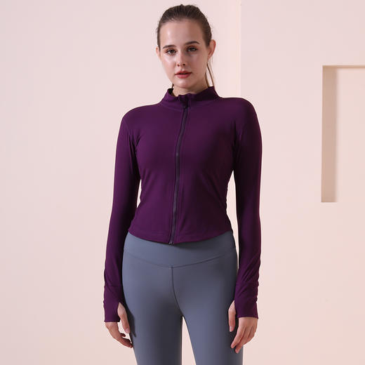 HWT华威特新款秋冬季柔软塑形户外运动休闲外套瑜伽服H290125 商品图10