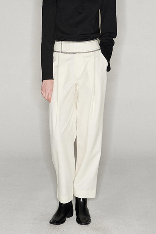 Viktoria Chan | Lexi patched trousers [长裤 黑AW2128 / 白AW2127] 商品图2