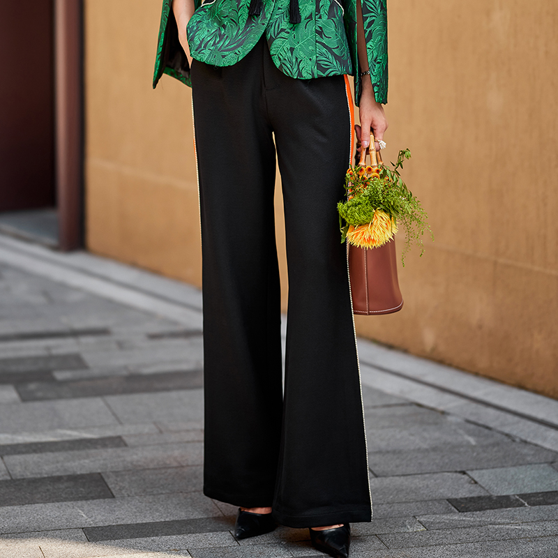 1202076 绿野仙踪 高端TR厚斜纹裤子 雾境