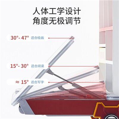 幸福果 迪士尼钢铁侠联名款儿童学习桌120*73cm 含书架&儿童坐椅套装 新品 商品图3