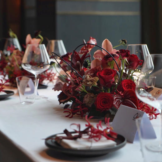 《鸿》  红色系桌花设计 商品图1