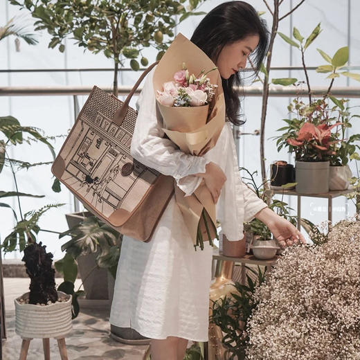 TZF-XJJNBD211016新款时尚优雅气质大容量帆布手提单肩托特包 商品图2