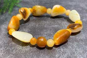 【御珠宫坊·传承系列】和田玉子料原石手串