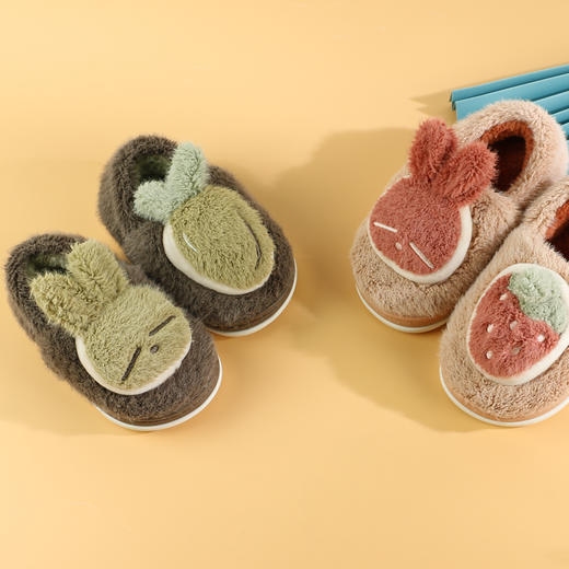 【特价】【原价69元】男丨[可积分兑换]流氓兔新款亲子包跟拖男女室内家居拖宝宝可爱棉拖室内外拖鞋【WG81267】 商品图0