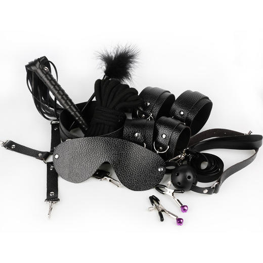 【特价 捆绑套餐】谜姬 SM毛绒皮革十件套另类玩具 商品图3