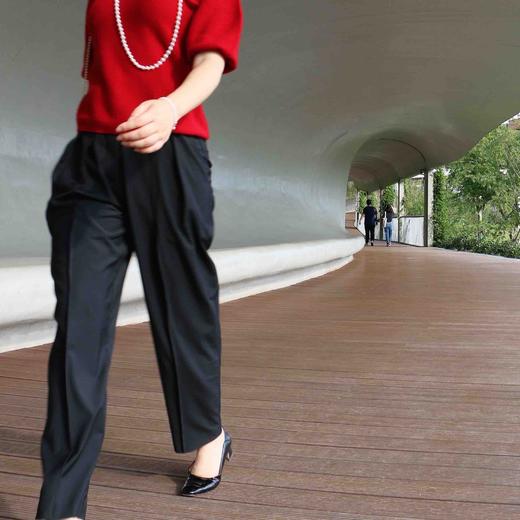 【à perles】“轻商务”可水洗羊毛西裤萝卜裤 【清仓，不退不换】 商品图1