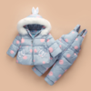 【童装】婴幼儿羽绒服外套背带裤加厚两件套 商品缩略图3