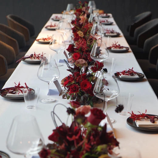 《鸿》  红色系桌花设计 商品图0