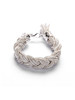 订购10周到｜Emanuele Bicocchi-Ice Braided-编织 手链（冰白色 加粗）［意大利设计师］ 商品缩略图0