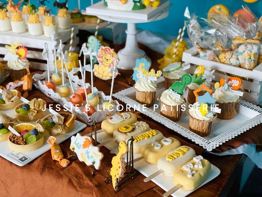 莫兰迪色系恐龙主题甜品台 商品图1