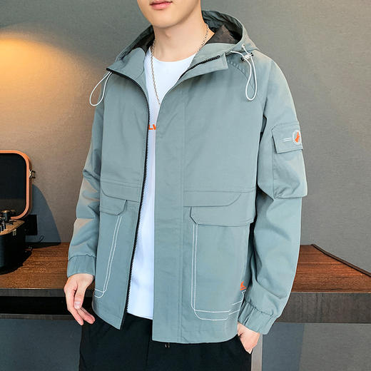 【服饰鞋包】新款秋季男士工装外套潮牌春秋夹克韩版潮流ins百搭秋装上衣L 商品图2