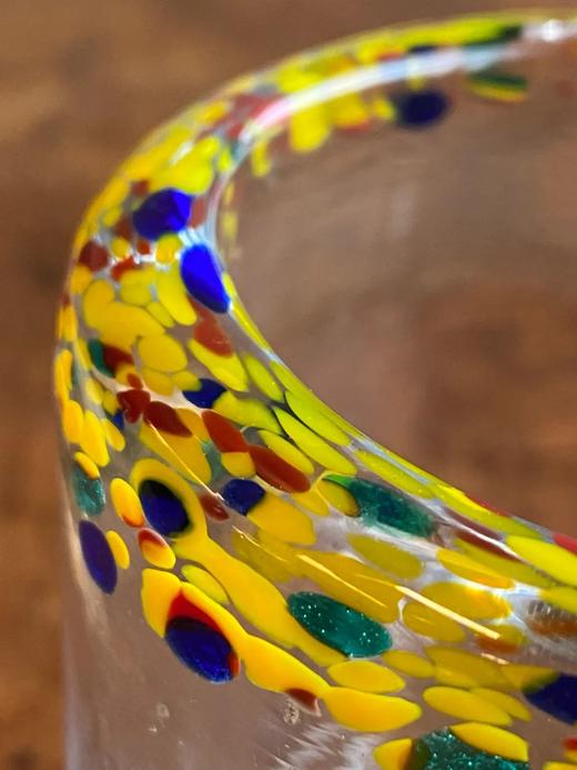 点彩口沿透明玻璃水杯，顺丰包邮 商品图1