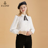 ELAND甜美娃娃领小领结泡泡袖白衬衫EEBWB4TC2M 商品缩略图2