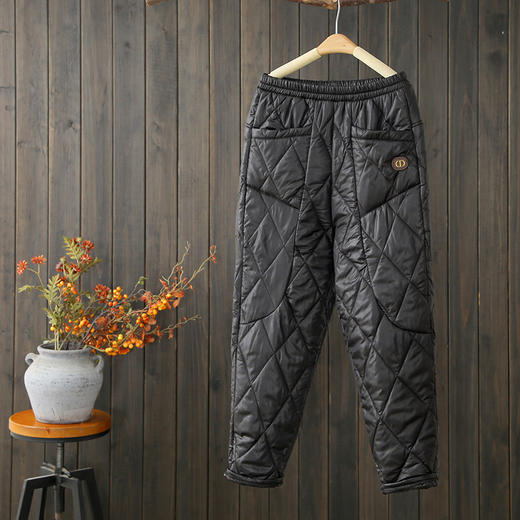 棉裤外穿女秋冬大码宽松加厚外穿轻薄保暖直筒夹棉哈伦裤  ZQ-GRM853 商品图2