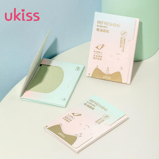 【随时随地吸走油光 时刻保持清爽】ukiss悠珂思净柔舒爽吸油面纸（玉露绿茶） 商品图4