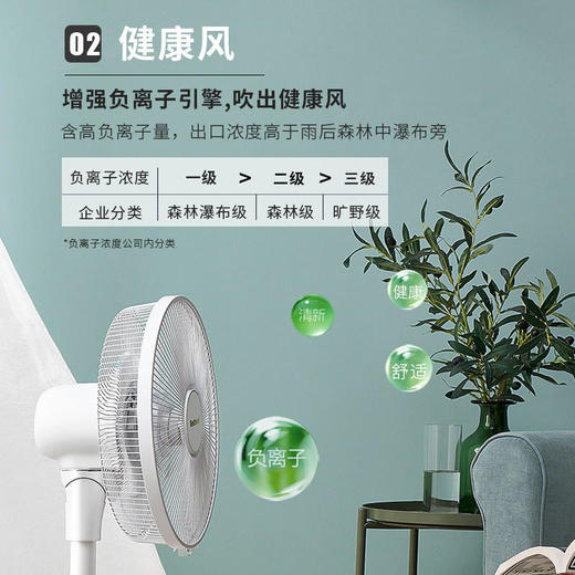 Bestherm百斯腾空气净化智能羽翼扇B8直流温感频变台式循环风落地电风扇 商品图1