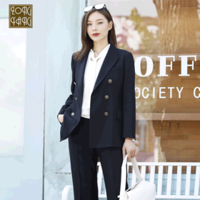 宗洋zongyang女装2021秋季新品上衣修身长袖职业外套小西装BQK5SS7893-04