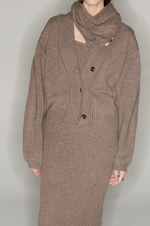 Viktoria Chan | AW2130 Dana cashmere dress [羊绒吊带连衣裙 棕] 商品图1