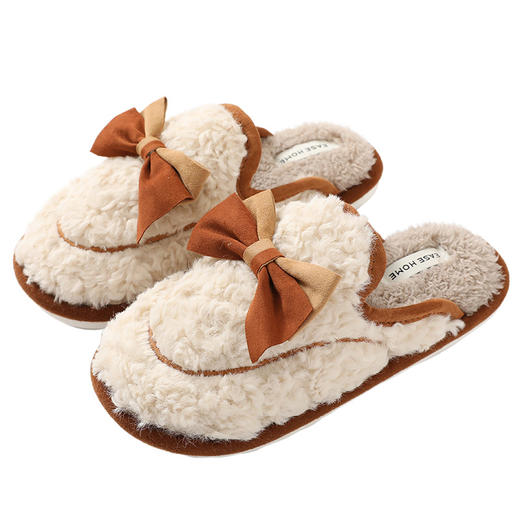 【秋冬情侣拖鞋】羊羔绒居家男女棉拖鞋 抖音家居棉毛毛时尚拖鞋 商品图4