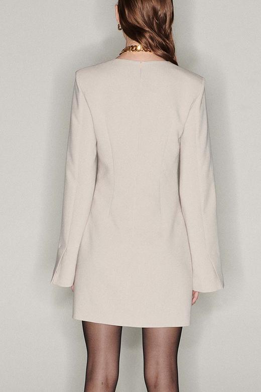 Viktoria Chan | AW2114 Jill short dress [长袖短款连衣裙 黑/米] 商品图3