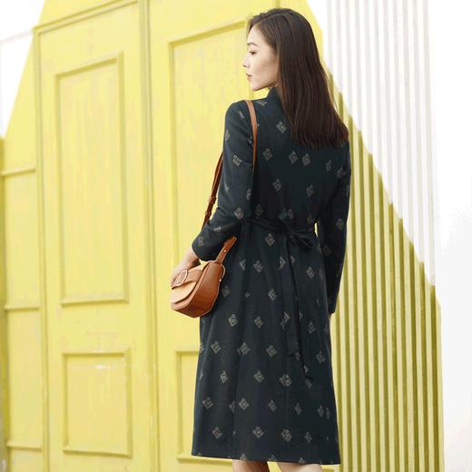 宗洋zongyang女装2021春秋新款连衣裙长袖针织常规显瘦打底裙	BQK3ST7674Y-60 商品图2