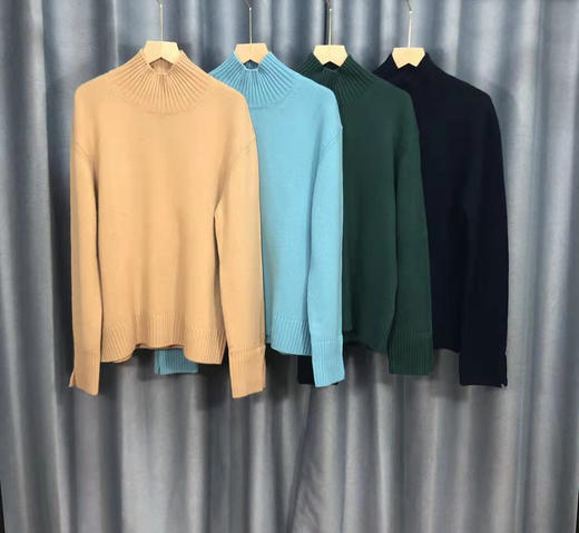 慵懒随意 绒衫。自己备注颜色号码。驼色  浅蓝色 墨绿色 神宝石蓝 商品图4