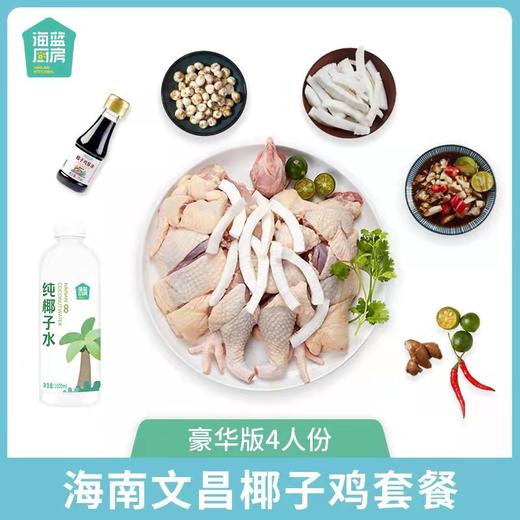 海南椰子鸡全套餐火锅鸡汤正宗新鲜文昌鸡母鸡散养土鸡整只切块 商品图1