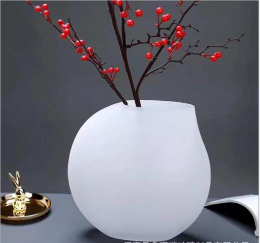 欧式蒙砂扁圆现代网红软装装饰摆件--大鸭嘴 商品图1