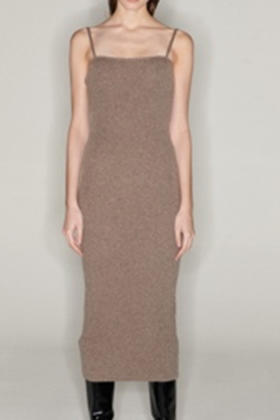 Viktoria Chan | AW2130 Dana cashmere dress [羊绒吊带连衣裙 棕]