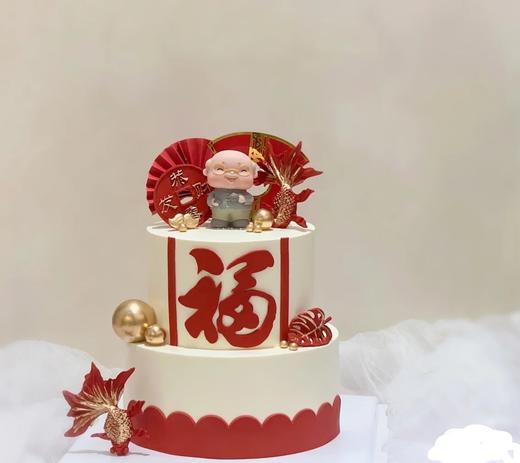 福气爷爷主题蛋糕： 商品图0