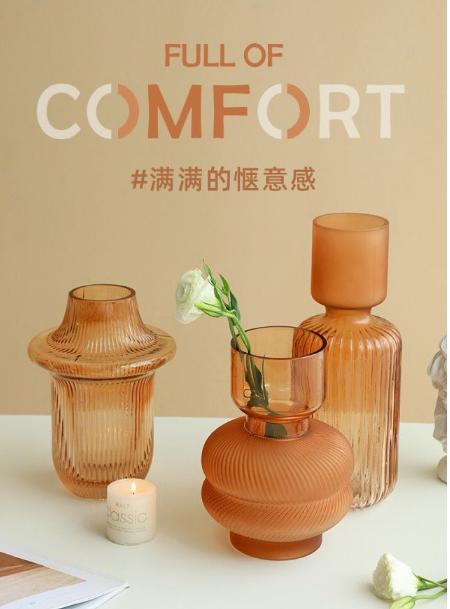 现代简约透明小口玻璃花瓶--宇宙系列 商品图8