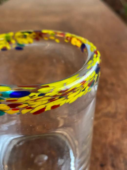 点彩口沿透明玻璃水杯，顺丰包邮 商品图5