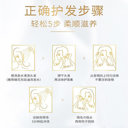 蜂花蚕丝蛋白营养护发素【450ml】 商品图1