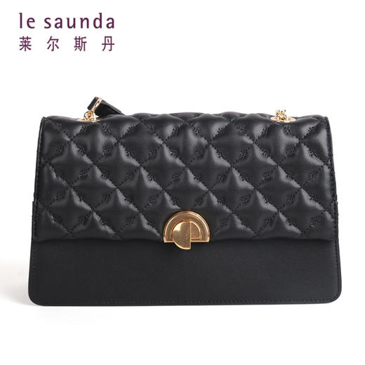 莱尔斯丹2021秋冬款小香风链条单肩女包2TH7691 商品图7