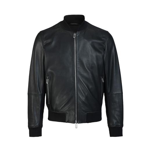Emporio Armani 阿玛尼背面压印大徽标小羊皮飞行员夹克外套 10290 商品图3