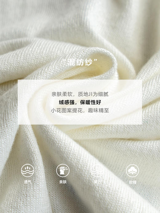 欧芮儿白色开衫毛衣女新款2021修身显瘦洋气复古圆领针织上衣 商品图3