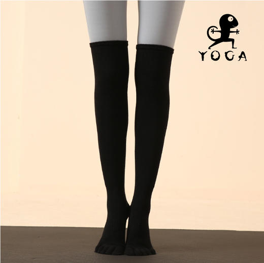 壁虎瑜伽【2110WZ115】显瘦过膝长筒五指瑜伽袜【5天发货】 商品图7